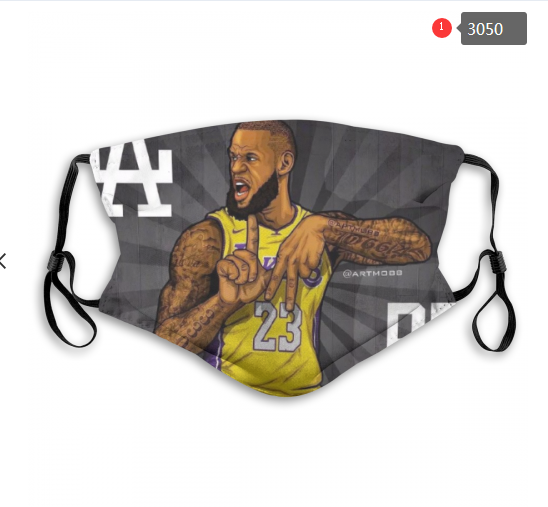 NBA Los Angeles Lakers #16 Dust mask with filter->nba dust mask->Sports Accessory